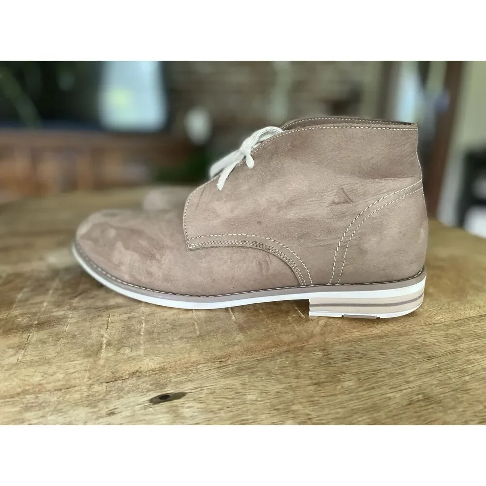 Sforzo Men’s Chukka Boots Brown Leather Upper Size 40 (US 7) Casual Dress
